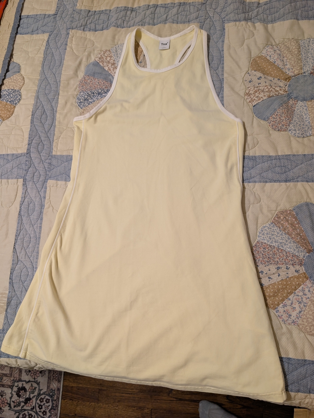 Aritzia Tna Bedford Tennis Dress - Butter Yellow - Size L